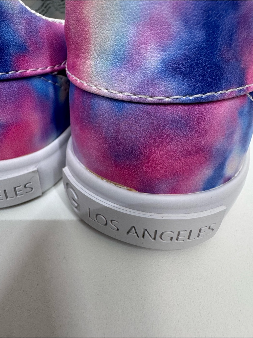 GBG G By Guess Colorblock Pink & Blue Tie Dye White Mover Sneakers Size 5.5 - Picture 8 of 16